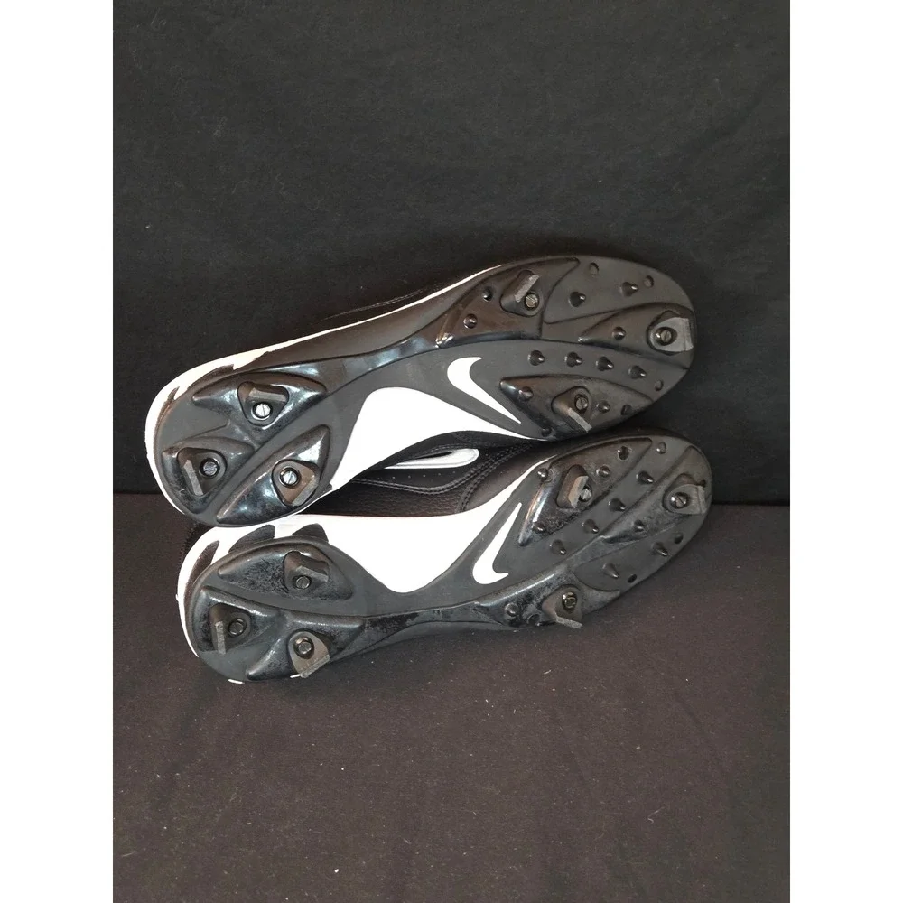 Nike Men's Black White Baseball Cleats Size‎ 8.5